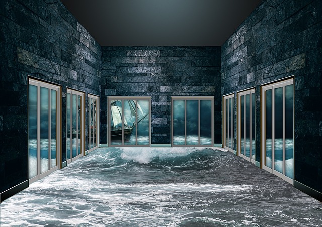 interiér sklenené dvere